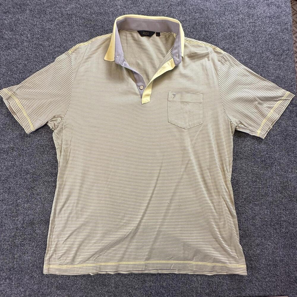 Franco Ferraro Milano Striped Polo Shirt - Casual Summer Wear Size XXL Q-23